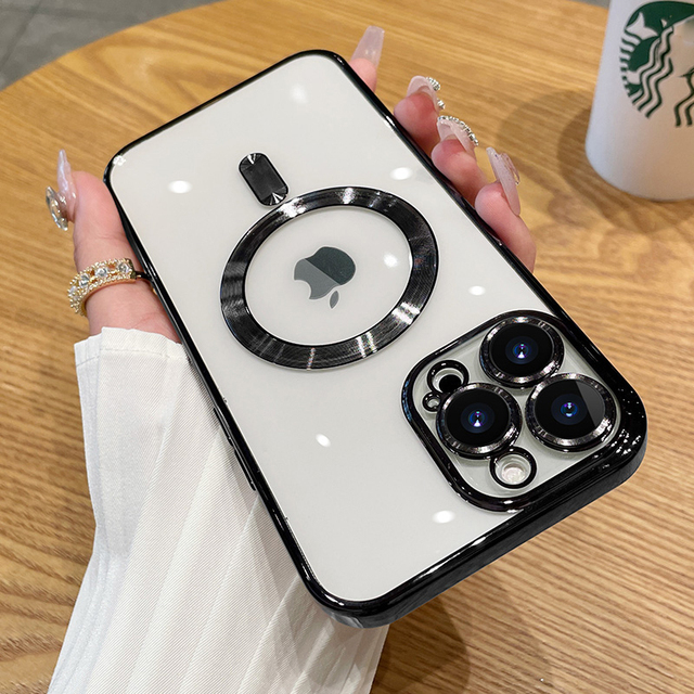 Case Chrome Transparent Magnetic Case For Magsafe