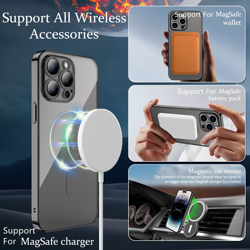 Case Chrome Transparent Magnetic Case For Magsafe
