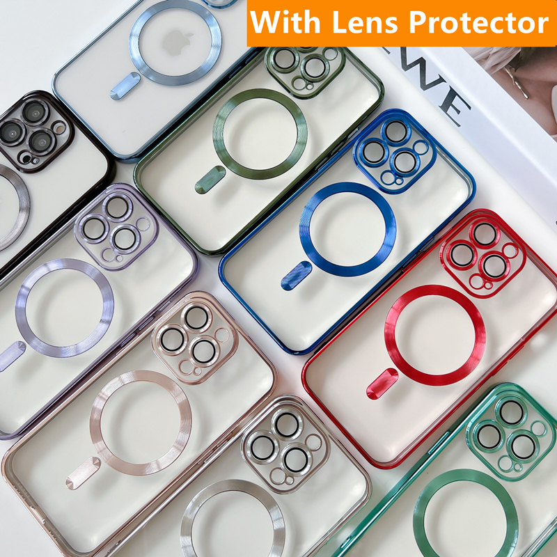Case Chrome Transparent Magnetic Case For Magsafe