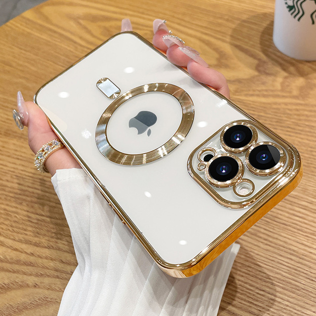 Case Chrome Transparent Magnetic Case For Magsafe