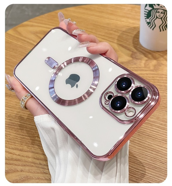 Case Chrome Transparent Magnetic Case For Magsafe